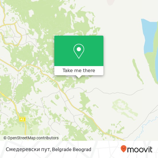 Смедеревски пут map