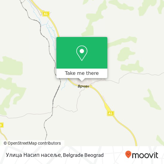 Улица Насип насеље map