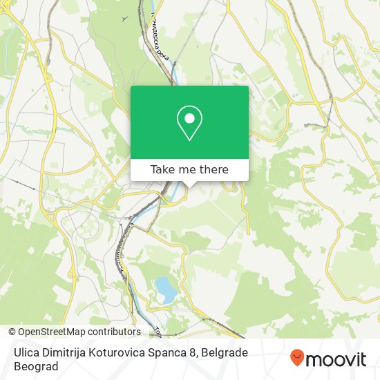 Ulica Dimitrija Koturovica Spanca 8 map