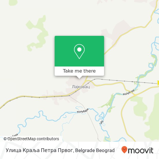 Улица Краља Петра Првог map