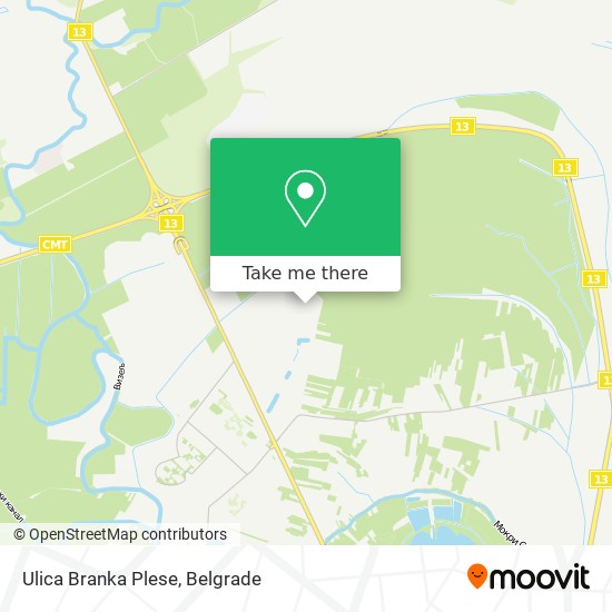Ulica Branka Plese map