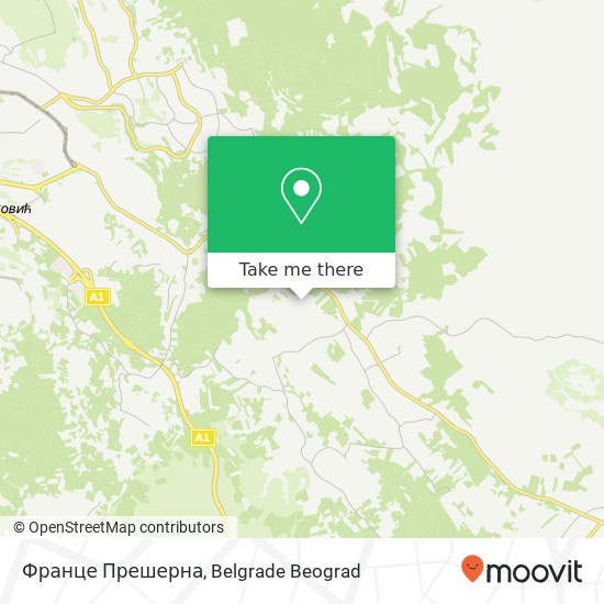 Франце Прешерна map