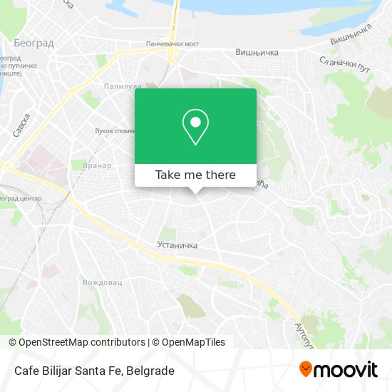 Cafe Bilijar Santa Fe map