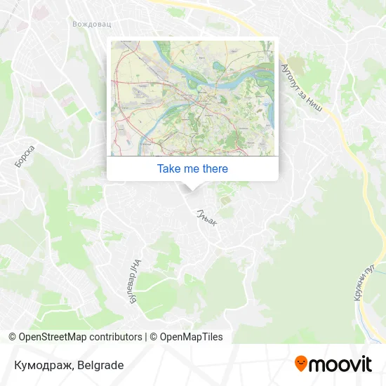 Кумодраж map