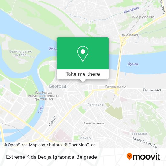 Extreme Kids Decija Igraonica map