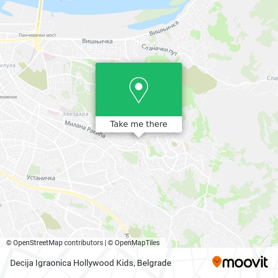 Decija Igraonica Hollywood Kids map