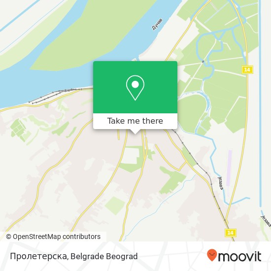 Пролетерска map