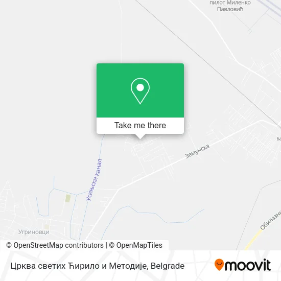 Црква светих Ћирило и Методије map