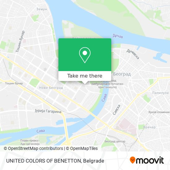 UNITED COLORS OF BENETTON map