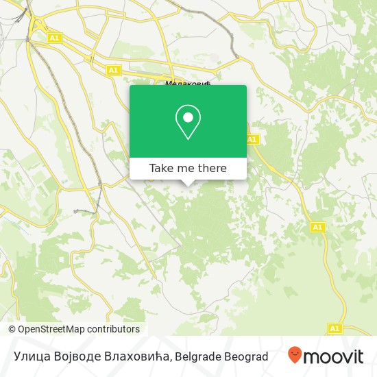 Улица Војводе Влаховића map