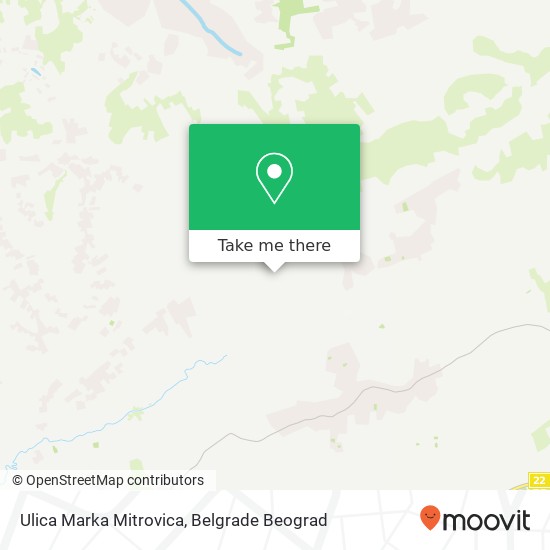 Ulica Marka Mitrovica map