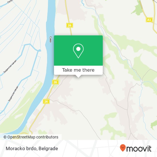 Moracko brdo map