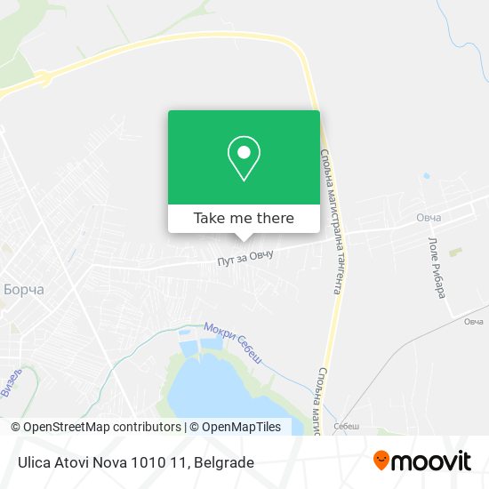 Ulica Atovi Nova 1010 11 map