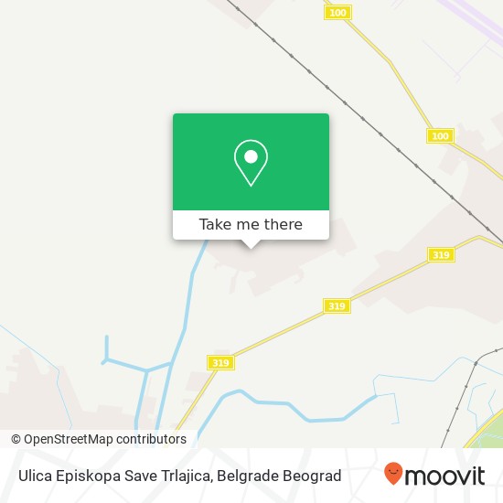 Ulica Episkopa Save Trlajica map