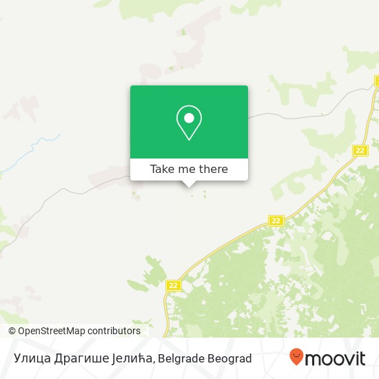 Улица Драгише Јелића map