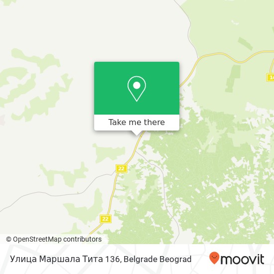 Улица Маршала Тита 136 map