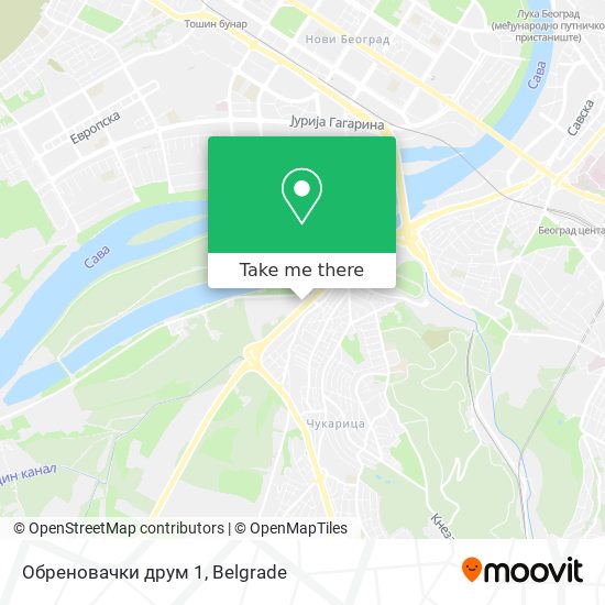 Обреновачки друм 1 map