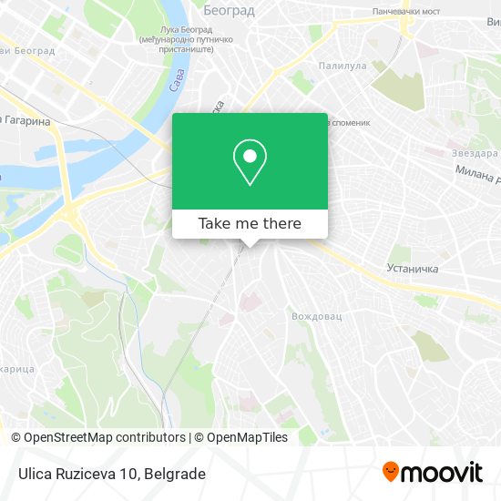 Ulica Ruziceva 10 map