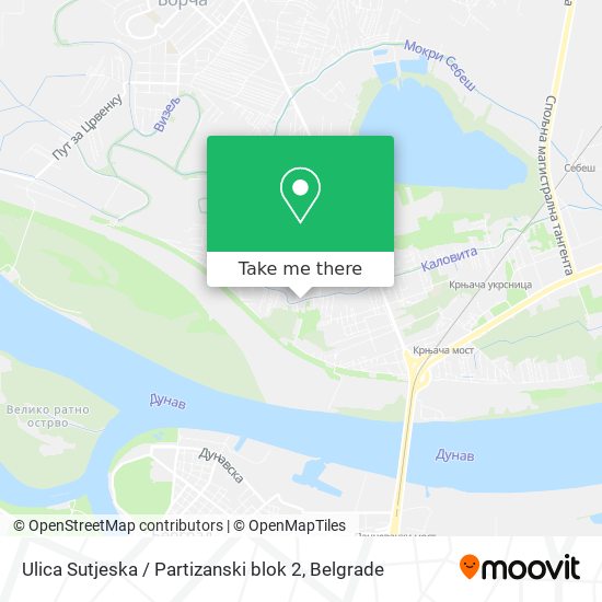 Ulica Sutjeska / Partizanski blok 2 map