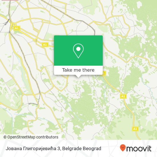 Јована Глигоријевића 3 map