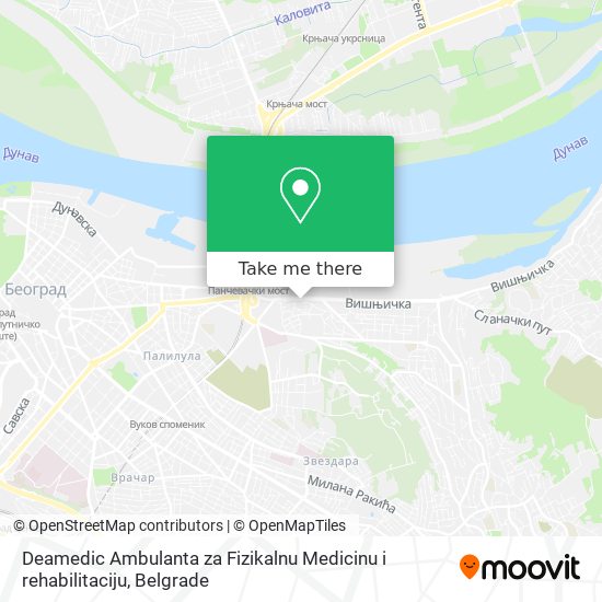 Deamedic Ambulanta za Fizikalnu Medicinu i rehabilitaciju map