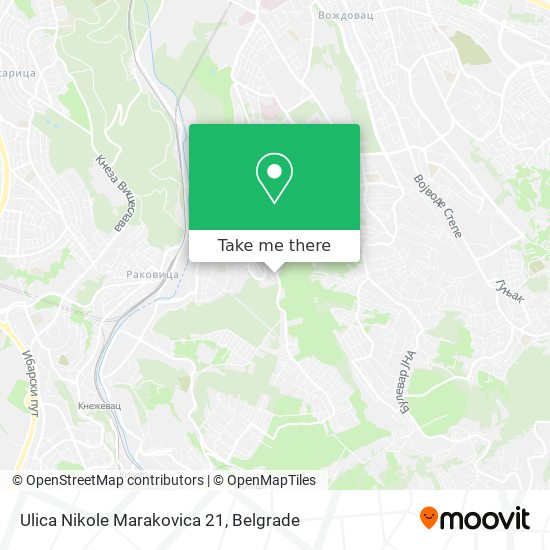 Ulica Nikole Marakovica 21 map