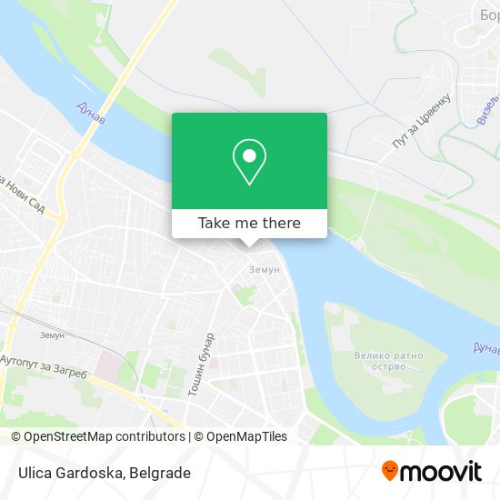 Ulica Gardoska map