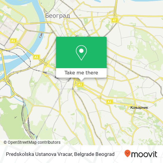 Predskolska Ustanova Vracar map