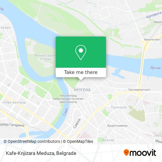 Kafe-Knjizara Meduza map