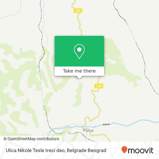 Ulica Nikole Tesle treci deo map