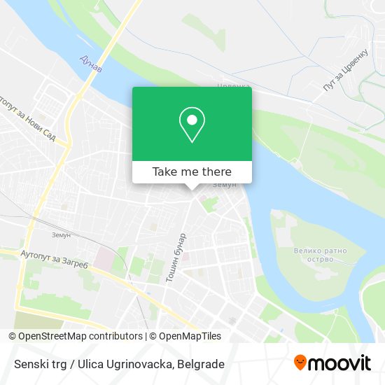 Senski trg / Ulica Ugrinovacka map