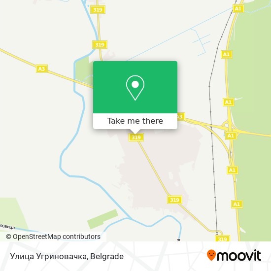 Улица Угриновачка map