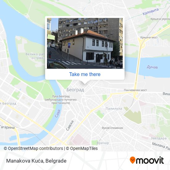 Manakova Kuća map