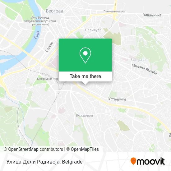 Улица Дели Радивоја map