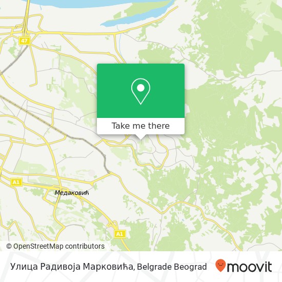 Улица Радивоја Марковића map