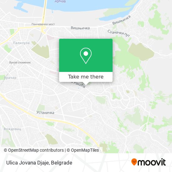 Ulica Jovana Djaje map