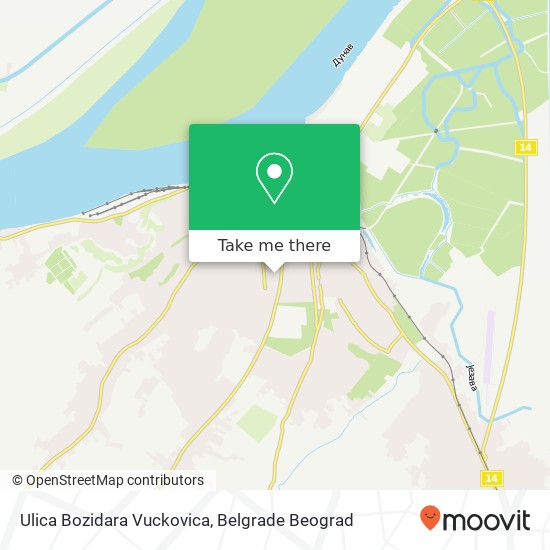 Ulica Bozidara Vuckovica map