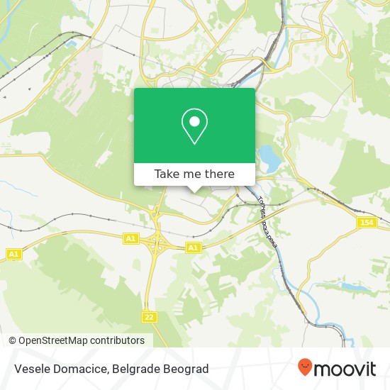 Vesele Domacice map