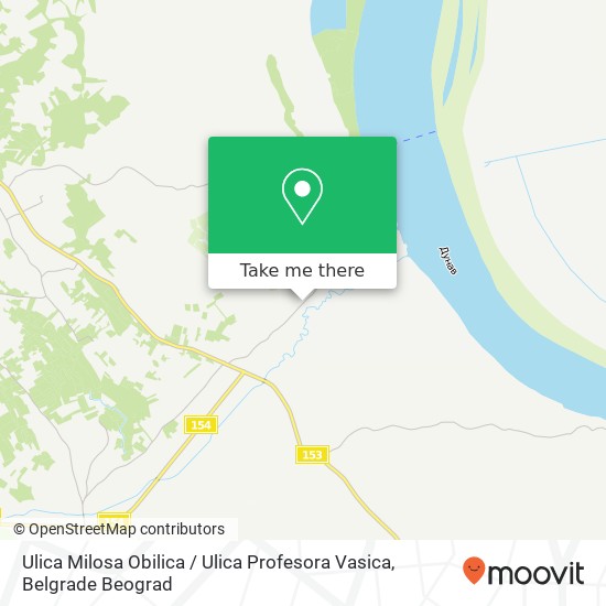 Ulica Milosa Obilica / Ulica Profesora Vasica map