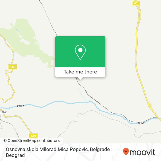 Osnovna skola Milorad Mica Popovic map