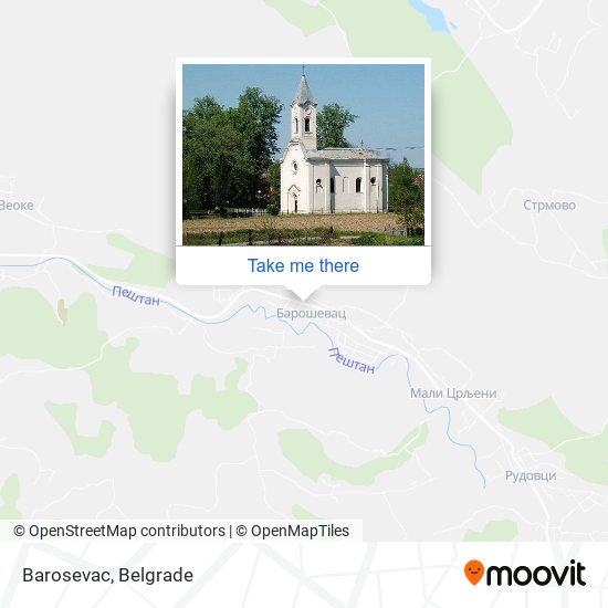 Barosevac map
