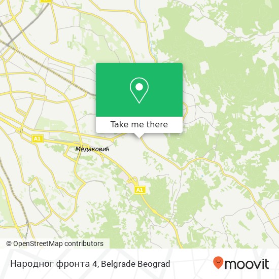 Народног фронта 4 map