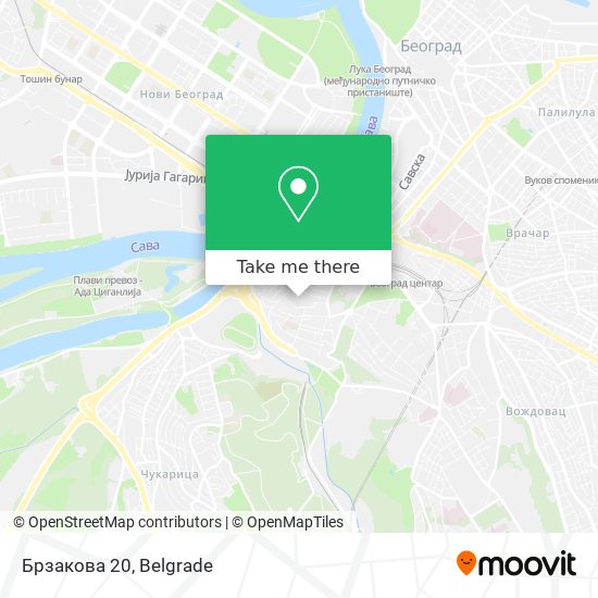 Брзакова 20 map