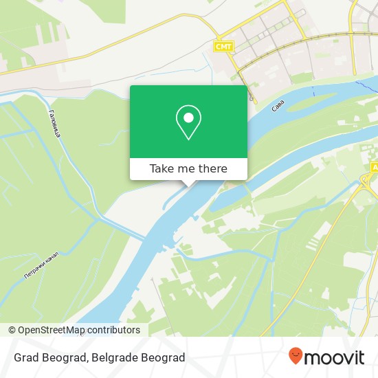 Grad Beograd map