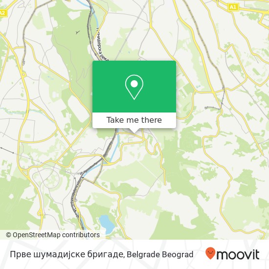 Прве шумадијске бригаде map