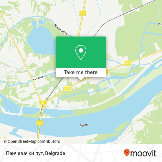 Панчевачки пут map