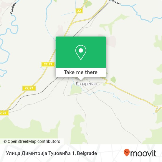 Улица Димитрија Туцовића 1 map