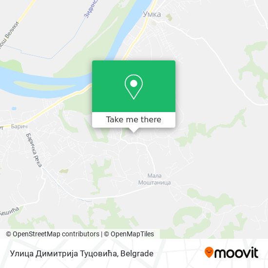 Улица Димитрија Туцовића map