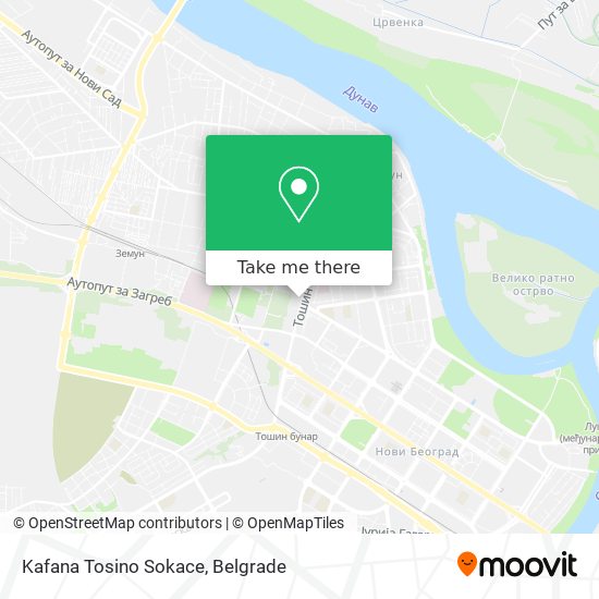 Kafana Tosino Sokace map