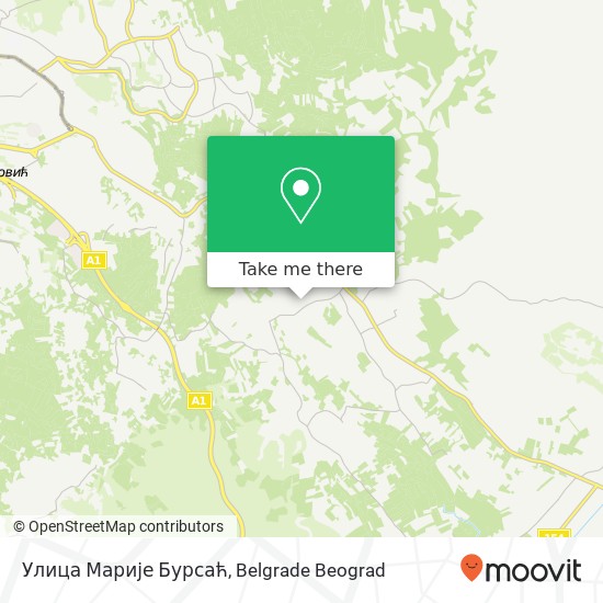 Улица Марије Бурсаћ map